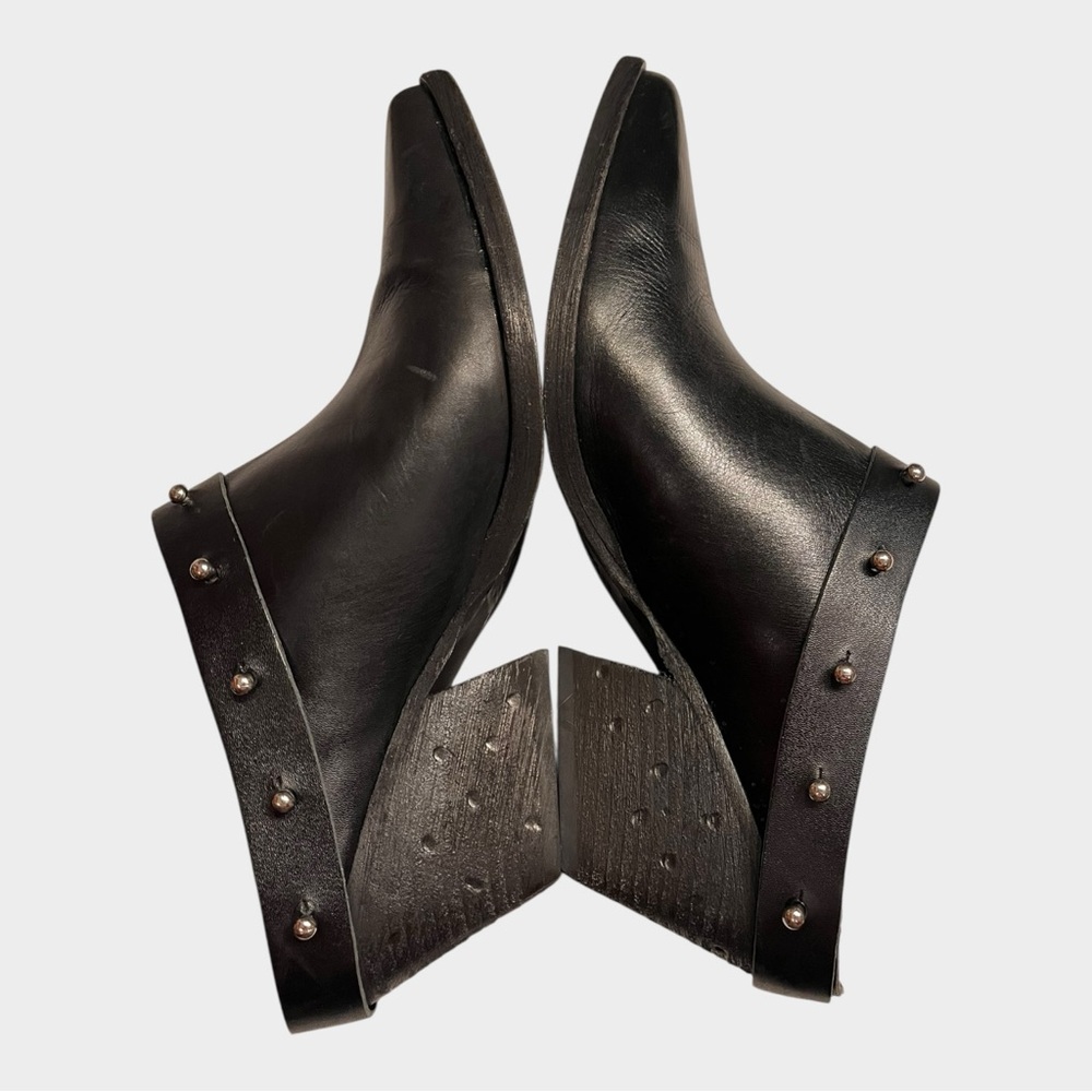 GOLO Woody Noir black leather western mule booties women’s size 9 made in Brazil - Picture 6 of 12